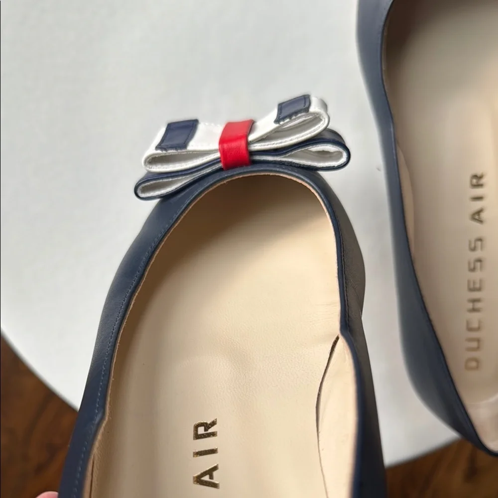 Duchess Air Navy Blue Women's Shoes with Red and White Accents Size 40 - Picture 7 of 13